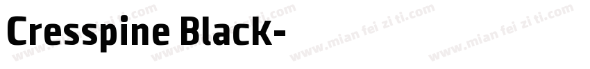 Cresspine Black字体转换